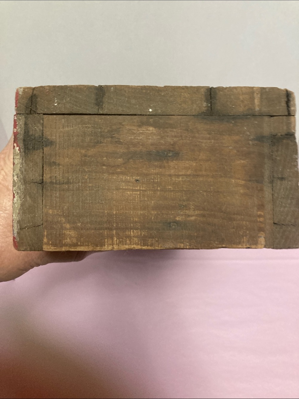 Antique handmade wood shelf free standing  collectibles miniatures primitive - Picture 9 of 10